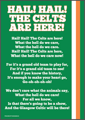 Celtic Football Poster